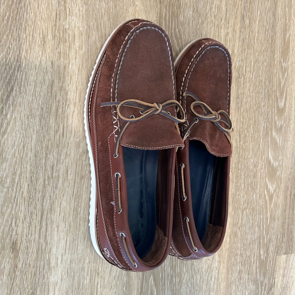 Cole Haan Brown Boat Shoes Timeless Moccasin Style